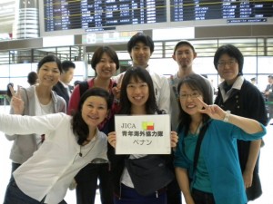 成田空港にて